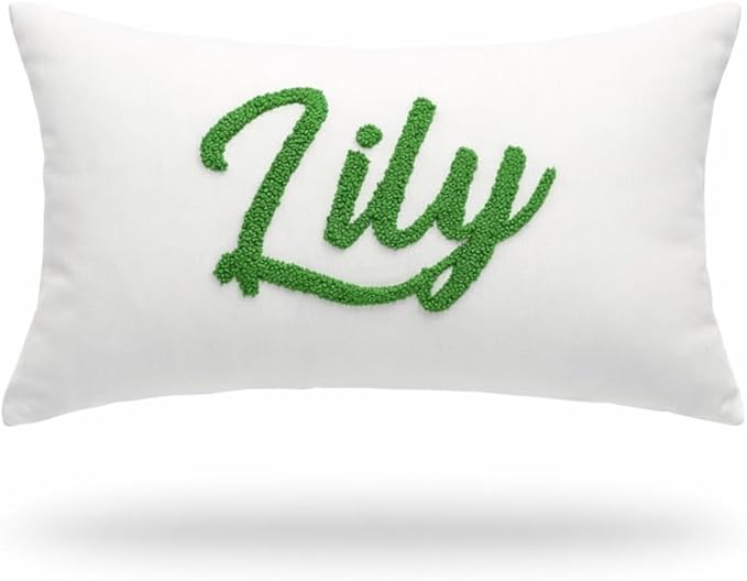 Custom Monogram Pillow - Personalized Embroidered Pillow - Customized Letter Monogrammed Pillows - Customized Pillow Gift for Couple - Home Decorations Gift - House Warming Gifts New Home