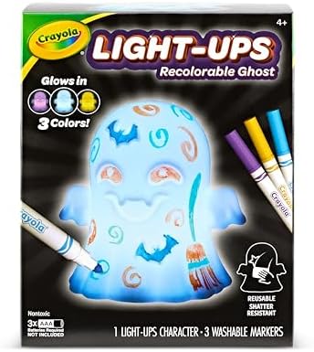 Crayola Light-Ups Ghost, Reusable Coloring Light Up Halloween Toy for Kids - Image 2