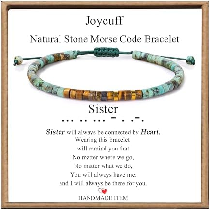 JoycuFF Morse Code Bracelets Christmas Birthday Gifts for Women Her by Joycuff