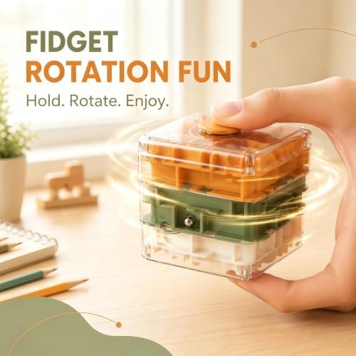 3 Layer 2 in 1 3D Rolling Ball Maze Cube, Fidget Kids Toys - Image 4