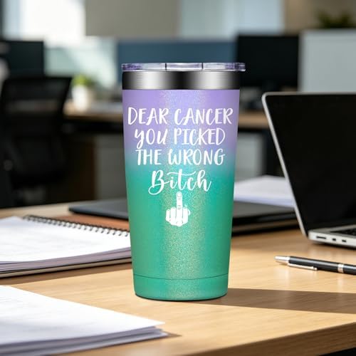 BIRGILT Breast Cancer Gifts for Women - After Breast Surgery Gifts for Women - Get Well Gift for Survivor Patients Female - 20oz Insulated Tumbler Cup - Image 3