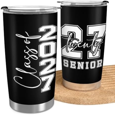 Class of 2027 Senior Night Gifts for Men Women 20oz Seniors Year Tumbler - Image 5