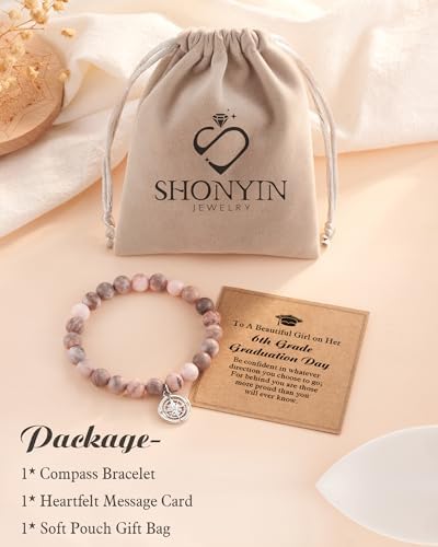 Shonyin Graduation Gift for Her, Compass Bracelet for Girls - Image 6