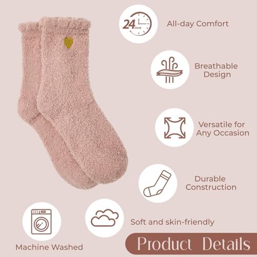 Coral Fleece Cloud Fuzzy Socks for Women Ultra-Soft Gifts for Women - Image 5