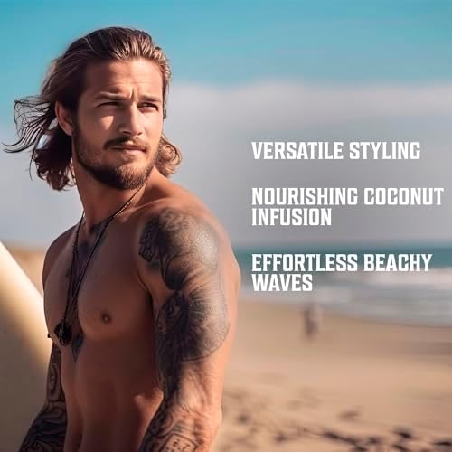 Viking Revolution Hair Sea Salt Spray for Men - Coconut Scent - 8.8 fl oz - Image 3