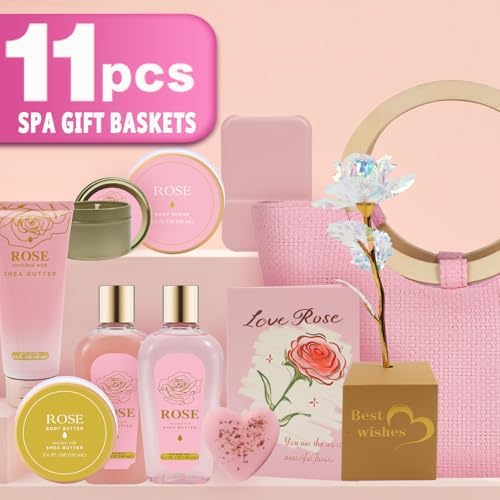 Spa Luxetique New Rose 11pc Gifts for Women Spa Gift Sets - Image 3