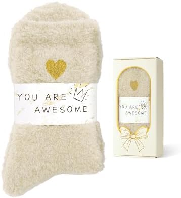 Coral Fleece Cloud Fuzzy Socks for Women Ultra-Soft Gifts for Women by AmericanTrends