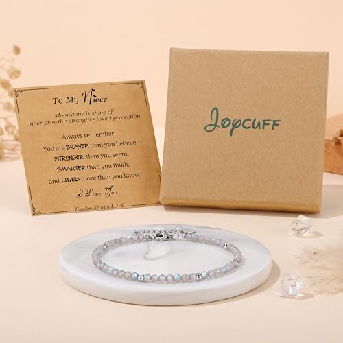 JoycuFF Moonstone Bracelet Christmas Birthday Valentines Gifts for Women - Image 6