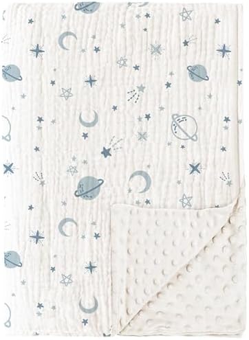 Konssy Soft Muslin Baby Blanket for Unisex Boys & Girls, 30 x 40 Inch by Konssy