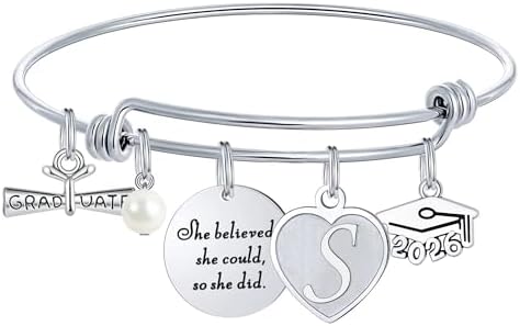 M MOOHAM Graduation Gifts for Women Her 2026, Class of 2026 High School College Graduation Gifts Inspirational Graduation Bracelet by MMOOHAM