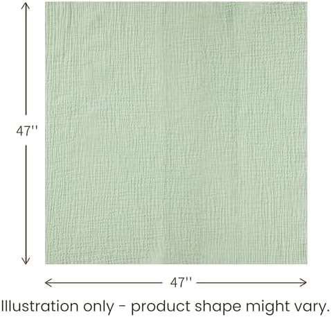 Konssy Muslin Swaddle Blankets, 100% Cotton Receiving Blankets, 47"x 47" - Image 5