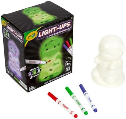 Crayola Light-Ups - Mummy, Reusable Halloween Craft Toy, Glow in The Dark Light Up Mummy, Cute Halloween Decor & Night Light, Gift for Kids, 5+ by Crayola