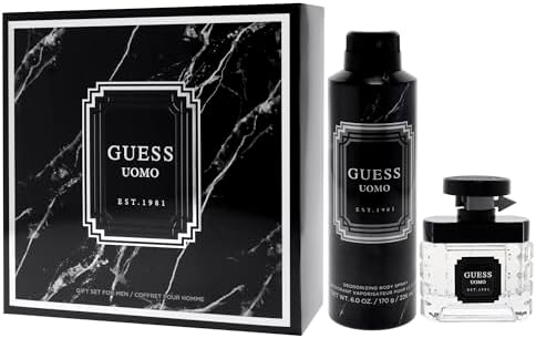 Guess Uomo by Guess for Men - 2 Pc Gift Set 1.7oz EDT Spray, 6oz Deodorizing Body Spray - Image 4