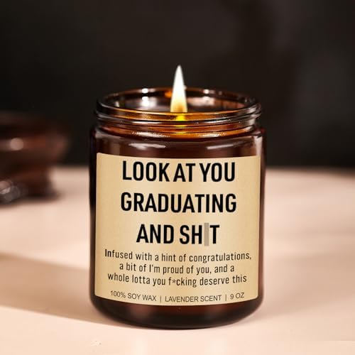 Younift Funny Grad Candle, 2026 Graduation Gifts for Her, Him - College, High School, Masters Degree, Phd, Law School, Nursing & Nurse Graduation Gifts for Women, Men - 9 oz - Image 6