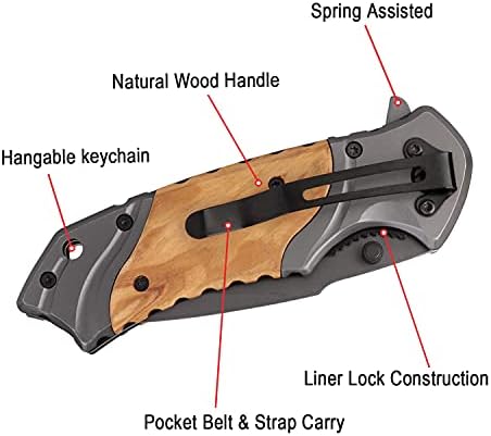 Gifts For Dad, Engraved Pocket Knife With Box, Personalized Custom Knives, Dad Gifts From Daughter Son For Fathers Day, Christmas, Birthday, Thanksgiving Day (Various Designs) - Image 3