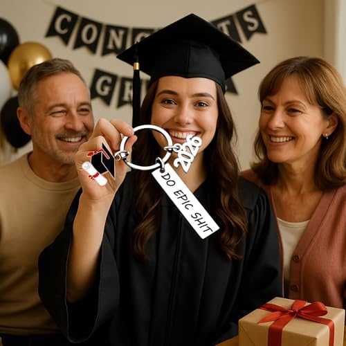 Class Of 2026 Graduation Gifts for Her Him Best Graduate Keychain Seniors Masters Nurses College Highschool Grad Presents - Image 3