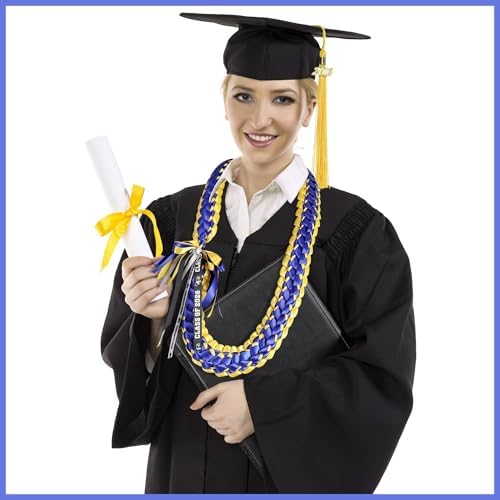 TFTAFAN Graduation Leis and Graduation Honor Cords Class of 2026 Graduation Ribbon Lei Graduation Necklace Braided Necklaces gift for Student Gifts Party Supplies - Image 3