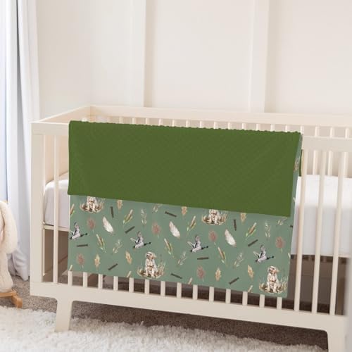Duck Hunting Hunter Baby Blankets for Girl Boy Flying Mallard Ducks Dog Reef Feathers Soft Mink Dotted Backing Double Layer Receiving Blanket Wild Bird Bed Throws for Infant Toddler Nursery 30x40 - Image 5