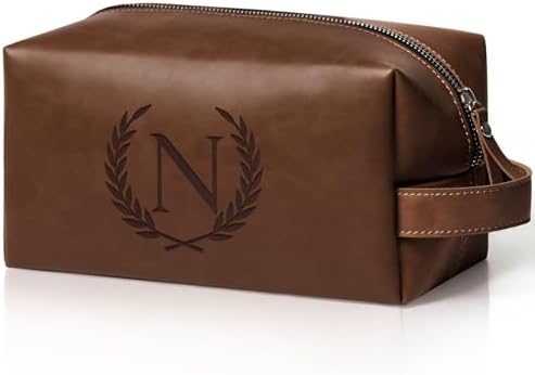 Travel Toiletry Bag for Men Personalized Groomsmen Proposal Gifts by Aganmi