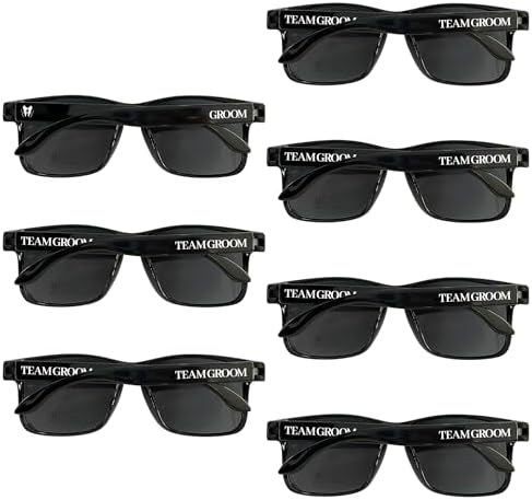 Groomsmen Sunglasses for Men - Wedding Sunglasses for Groomsman Proposal Gifts, Bachelor Party Favors by BachpartyGifts
