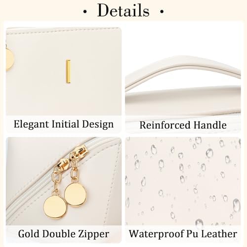 Initial Makeup Bag Personalized Gift for Women Teen Girls - Image 5