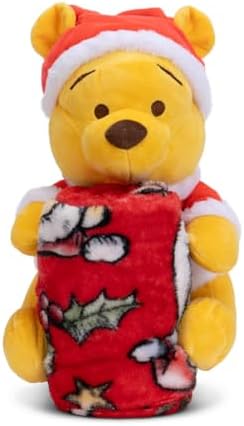 Northwest Character Hugger Pillow & Silk Touch Throw Blanket Set, 40" x 50", Winnie The Pooh Festive Friends - Image 2