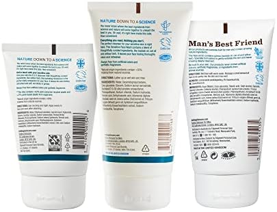 Bulldog Mens Skincare and Grooming Sensitive Full Face Kit with Moisturizer, Face Wash and Face Scrub, 3 Count - Image 3