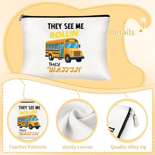 CRASHOT School Bus Driver Gifts, Travel Tumbler Appreciation Gift Set - Image 5