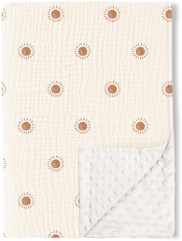 Konssy Soft Muslin Baby Blanket for Unisex Boys & Girls, 30 x 40 Inch by Konssy