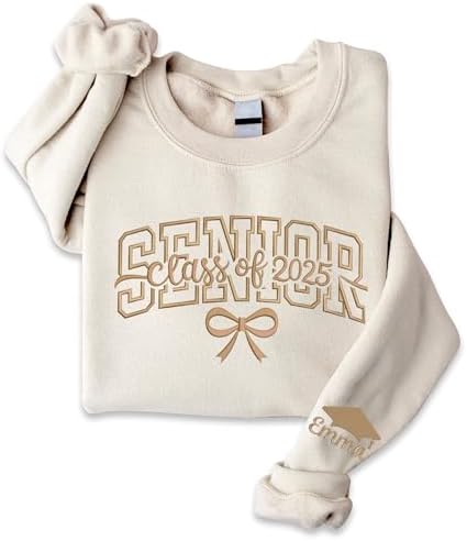 Chillever - Custom Embroidered Senior Sweatshirt, Custom Class of 2026 Graduation Shirt, Grad to be, Graduation Gifts by Unknown