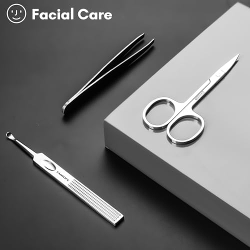 FAMILIFE Stainless Steel Manicure Set 11-in-1 Professional Nail Clipper Kit - Image 6