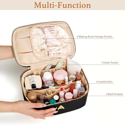 Personalized Makeup Bag Gifts for Women Travel Cosmetic Case - Image 3