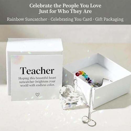 Hegelda Teacher Gifts for Women Crystal Suncatcher Ornaments - Image 2