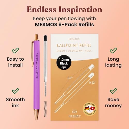 MESMOS New Beginnings Gifts for Women, 3pk Fancy Ballpoint Pen Set, Divorce Going Away Break Up Farewell Gifts for Women Friends and Coworkers - Image 4