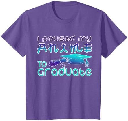 Anime Graduation Ideas I Paused My Anime to Graduate Funny T-Shirt by Unknown