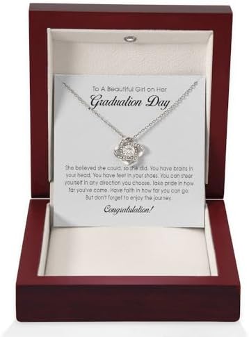 Graduation Gift Love Knot Necklace, Graduation Gift for Her, College Graduation Gift for Her, High School Senior Graduation Present, Class of 2023, Women's Jewelry by Kyomi
