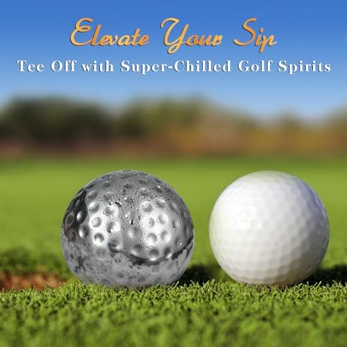 Oaksea Gifts for Men Dad Fathers' Day, Golf Ball Shaped Stainless Steel Whiskey Stones Gifts Set, Reuasable Ice Cube for Drinking, Anniversary Birthday Gifts for Him, Cool Stuff Bourbon Presents - Image 3