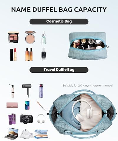 Gifts for Kids Girl-Initial Duffle Bag with Shoe Compartment - Image 4
