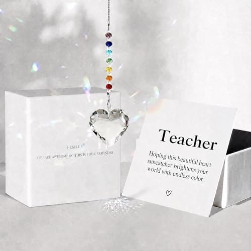 Hegelda Teacher Gifts for Women Crystal Suncatcher Ornaments by HEGELDA