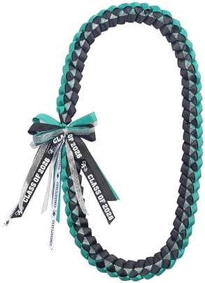 TFTAFAN Graduation Ribbon Lei Graduation Leis Necklace Class of 2026 Graduation Necklace Braided Necklace Graduation Gift Party Accessories for Women and Men by Unknown