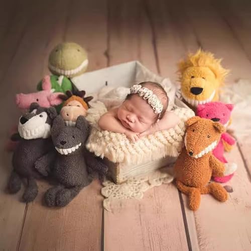 Newborn Photography Layer Props Baby Photoshoots Blanket Photo Posing Rug Basket Filler Stuffer Macrame (Beige B) - Image 4