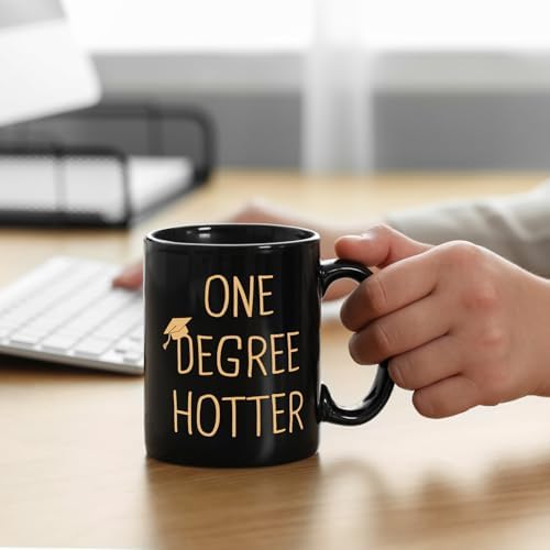 Petalsun Graduation Gift for Her, Him - 11oz Ceramic One Degree Hotter Mug - Image 5
