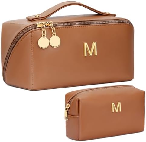Initial Makeup Bag Personalized Gift for Women Teen Girls by Unknown