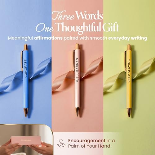 MESMOS 3pcs High End Luxury Congratulations Gifts for Women, Job Promotion Gifts for Women, Thank You Gift for Teacher, Employees, Coworkers, Mentors & Managers German-Ink & 1mm Swiss-Tip Luxury Pen. - Image 2