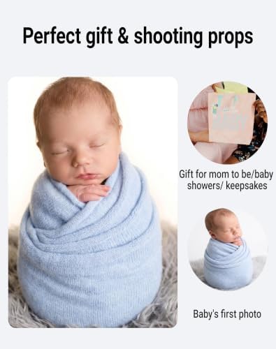 Zeroest Newborn Photography Wrap (Baby Blue) - Image 4