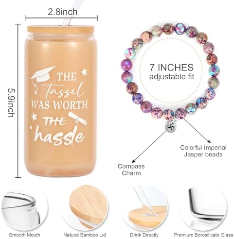 Kolewo4ever 10 Pieces Graduation Gifts Set for Her,Class of 2025 Graduation Gifts for Her Girls Daughter Senior 2025 High School College PhD Masters Degree Graduate Gift for Women - Image 2