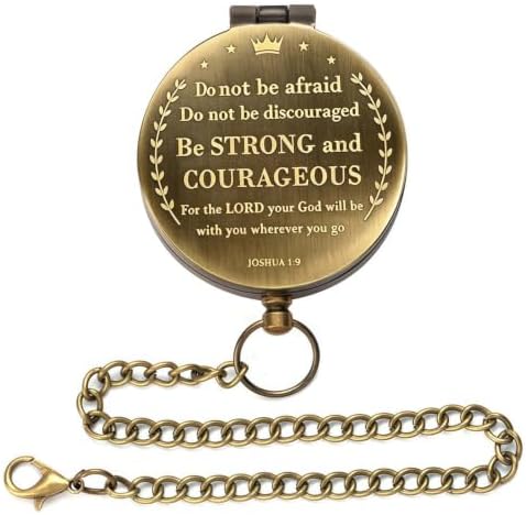 Compass - Luxury Unique Bible Verse/Graduation Gifts/Gifts for Veterans Day, College, High School, Cool Birthday Gift Idea for Son, Boys, Motivational Greeting Card Included - Image 2