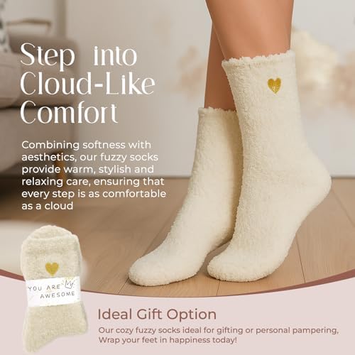 Coral Fleece Cloud Fuzzy Socks for Women Ultra-Soft Gifts for Women - Image 5