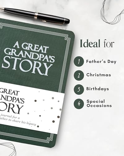 Great Grandpa's Life Story Journal (Hardcover): A Meaningful Keepsake to Share His Journey and Memories, Book Includes 250+ Prompt Questions, Sentimental Gifts for Father's Day, Birthday & Christmas - Image 5