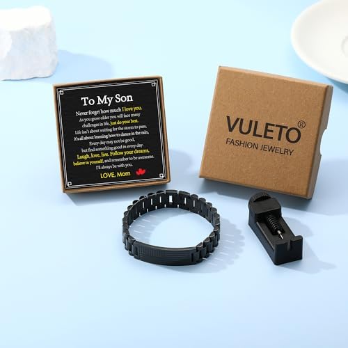 Bracelet Gifts for Men Husband Grandpa Son, Stainless Steel American Flag Watch Link Bracelet Unique Birthday Anniversary Jewelry Gifts - Image 2